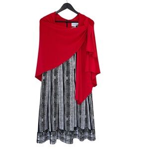 Joseph Ribkoff Sleeveless Dress With Matching Shawl - Made in 🇨🇦